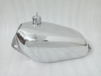 Honda CR250M CR 250M 1973 Elsinore aluminio pulido gasolina combustible tanque gasolina + tapa Foto 1 de 4