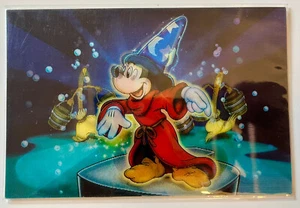 MICKEY MOUSE LENTICULAR POSTCARD - “THE SORCERER’S APPRENTICE” - SEALED - MINT - Picture 1 of 8