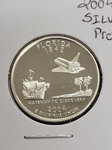 2004 S San Francisco Silver Proof Quarter Florida 25C - Picture 1 of 2