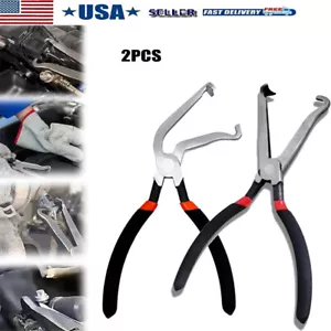 2Pz Pinze Scollegamento Elettrico Linea Carburante Clip Rimozione Candela Strumento Riparazione - Foto 1 di 8