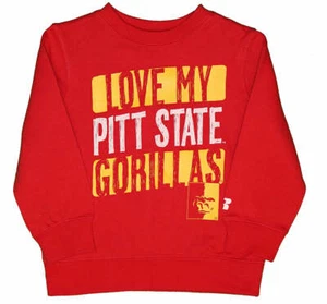 RussellApparel NCAA Pittsburgh State University equipaggio in pile neonati/ragazzi Nec - Foto 1 di 5