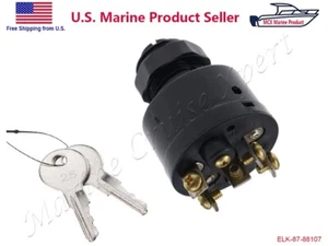 Boat Ignition Key Switch Push to Choke Mercury Outboard Off-On-Start 6 Terminals - Picture 1 of 3