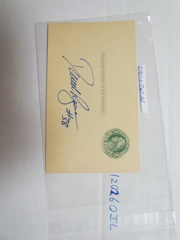 David Ragan Signed Postcard Cover