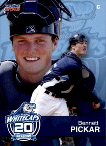2013 West Michigan Whitecaps Choice #14 Bennett Pickar Eaton Colorado CO Card