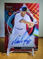 2023 Topps Finest Wade Boggs On Card Auto Red Refractor  3/5 Red Sox SSP