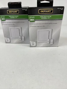 Confezione da 2 campanelli plug-in wireless Defiant, 2 pulsanti wireless 1008626444 - Foto 1 di 4