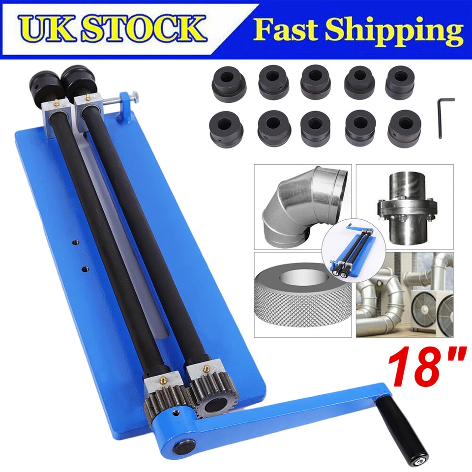 18" Bead Roller Former Swager Rotary Metal Sheet Swaging Machine 6 Roll Set UK - Image 1 of 4