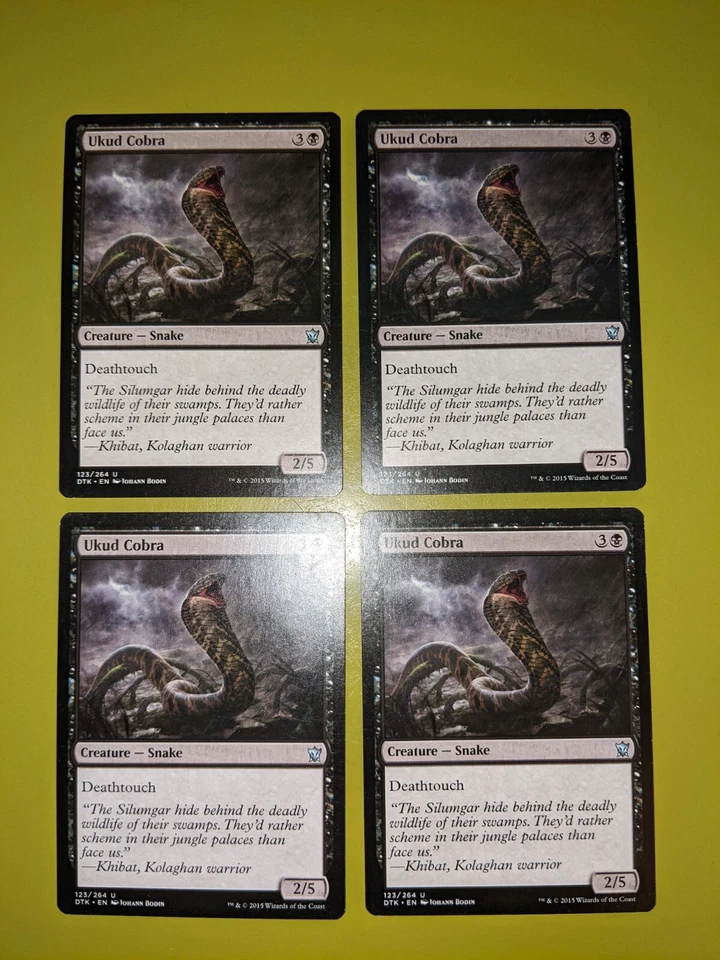 Ukud Cobra x4 Dragons of Tarkir 4x Playset Magic the Gathering MTG - Image 1 of 1