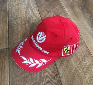 Vintage Ferrari F1 World Champion 2000 Michael Schumacher Formula One Hat Cap - Picture 1 of 14