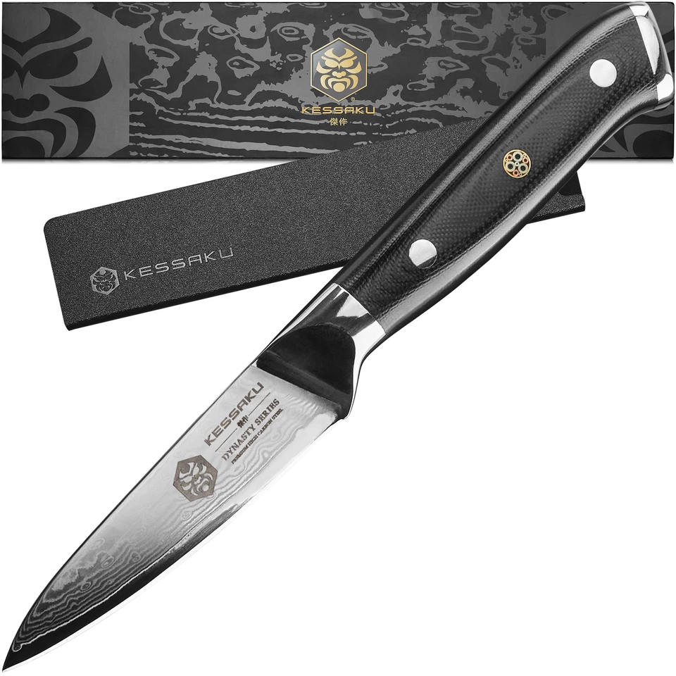 Kessaku 3.5" Paring Knife - Damascus Dynasty Series - AUS-10V Stainless Steel
