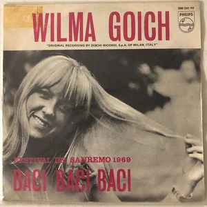WILMA GOICH - BACI BACI BACI - 1969 SPANISH 7" SINGLE, PS, CHANSON - Picture 1 of 4