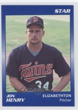 1990 Star Elizabethton Twins Jon Henry #12
