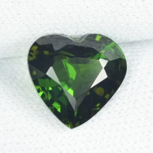2.49 ct TOP LUSTROUS - NICE DEEP GREEN NATURAL TOURMALINE  Heart See Vdo 6030 BB - Picture 1 of 3