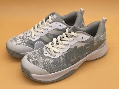 Size 8 Prince Cross - Court 2.0 Men  Tennis Pickleball Shoes White Grey Sneakers - Image 1 of 4