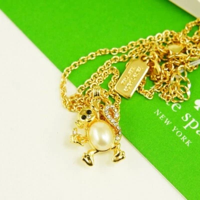 NUEVO SIN ETIQUETAS Kate Spade mini colgante collar corto $58 - mono ver mono hacer Foto 1 de 4