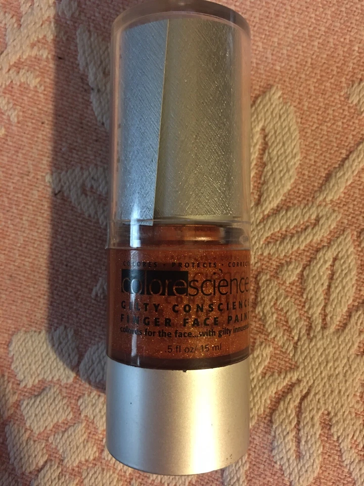 Colorescience Finger Face Paint Bottle Deception Bronze/Pink/Gold HTF NEW Unused - Image 1 of 4