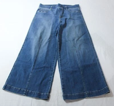 Spanx Women's Plus Seamed Front Wide Leg Jeans ZG3 Vintage Indigo Size 1X Petite - Image 1 of 4