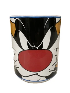 Vintage 90er Looney Tunes Sylvester die Katze Becher 4 3/8" Tasse Gibson Warner Bros - Bild 1 von 18