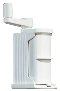 Rigamonti Parmesanmühle weiß mit Kurbel und Edelstahlrolle Käsereibe - Bild 1 von 1