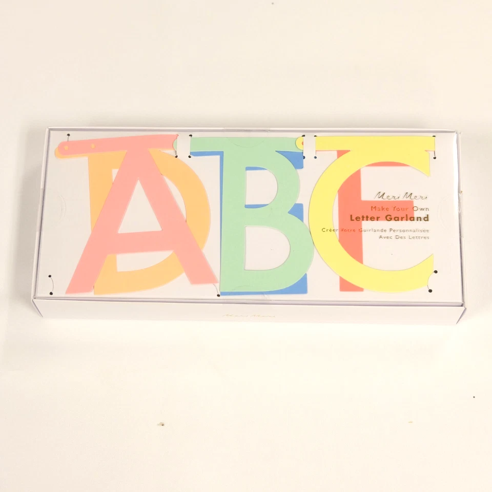 Meri Meri Make Your Own Garland Banner 134 Letters Congratulations Birthday NEW! - Image 1 of 4