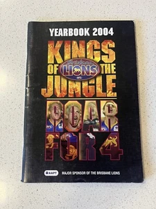 RARE 2004 BRISBANE LIONS FOOTBALL CLUB PREMIERS ROAR FOR 4. YEARBOOK. 101 Pages - Picture 1 of 19