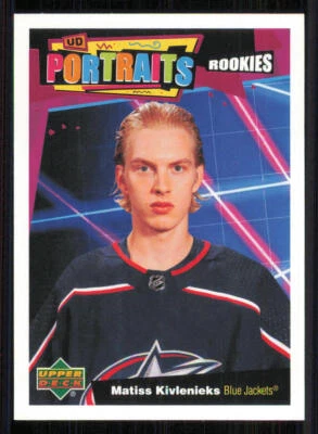 2020-21 Upper Deck UD Portraits #P94 Matiss Kivlenieks - Image 1 of 2