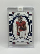 2022 Panini Flawless Mike Evans Gems Authentic Sapphire /15 Tampa Bay Buccaneers