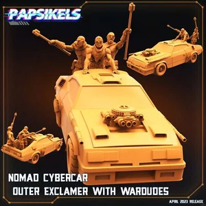 Nomad CyberCar Outer Exclaimer | DnD Miniatures | Tabletop Gaming | Tabletop - Picture 1 of 5