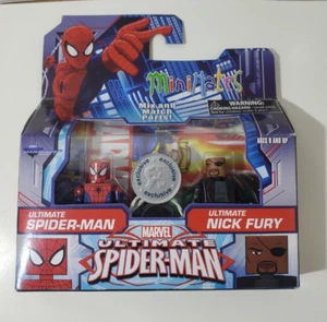 2015 Diamond Select MiniMates Wave 20 Ultimate Spider-Man & Nick Fury Doppelpack - Bild 1 von 2
