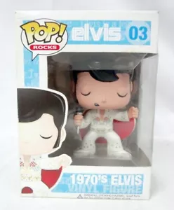 Rara Figurina Funko Pop Vinile Fuori Produzione Anni 70 Elvis Presley Nuova Con Scatola (2012) - Foto 1 di 12