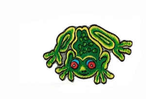 Embroidered Badge Frog Made To Nepal #AA-B33 - Picture 1 of 1