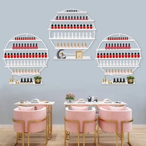 Wall Mounted Round Shape Nail Polish Storage Rack, Holder Display Stand for Nail - Picture 1 of 22