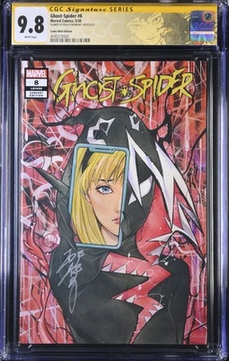 Ghost Spider #98 Peach Momoko Trade Variant CGC 9.8 - Signed - Image 1 of 3