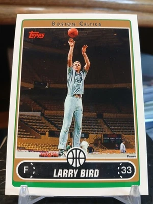 06 Topps SP Shooting w/ Grey Warmups Larry Bird #33 - Image 1 of 4