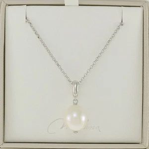 Girocollo MILUNA, Perla vera mm 12-14, Argento 925, lunghezza adattabile cm 40-4 - Foto 1 di 4