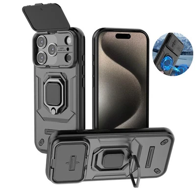 Armor Funda For iphone 17 Pro Max 5G Case Slide Camera Protect Ring Holder Cover - Image 1 of 4