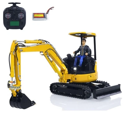 Mini excavadora hidráulica RC PC30 metal 6 canales radio RTR ST8 1/14 stock EE. UU. Foto 1 de 4