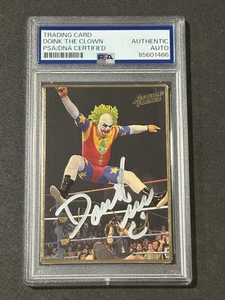 DOINK THE CLOWN 1994 ACTION PACKED GOLD WWF SIGNED AUTOGRAPHED CARD PSA/DNA - Picture 1 of 2