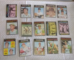 100 Different 1971 Topps Baseball Cards Angels Cubs Brewers Ted Simmons Hof - Picture 1 of 14