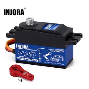 INJORA INJS014 14KG Metal Gear Digital Low Profile Servo & Horn for 1/10 RC Car - Picture 1 of 8