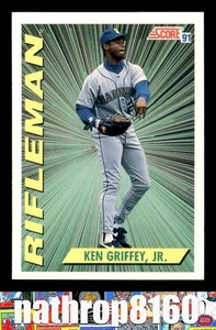1991 Score #697 Ken Griffey Jr. HOF Baseball NM/NM+  Seattle Mariners 10046 - Picture 1 of 4