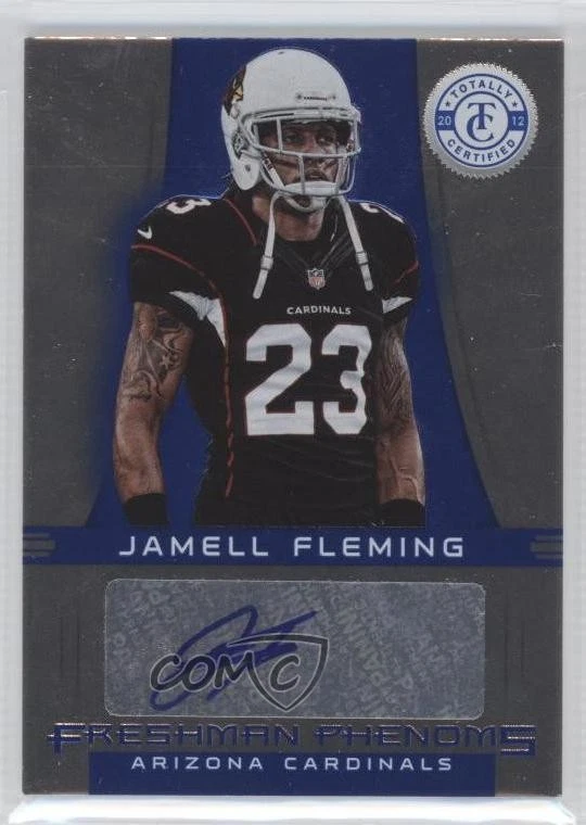 2012 Totally Certified Platinum Blue /99 Jamell Fleming #190 Rookie Auto RC - Image 1 of 2