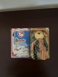 1999 McDonald’s TY SPANGLE AMERICAN INTERNATIONAL BEAR - Picture 1 of 5