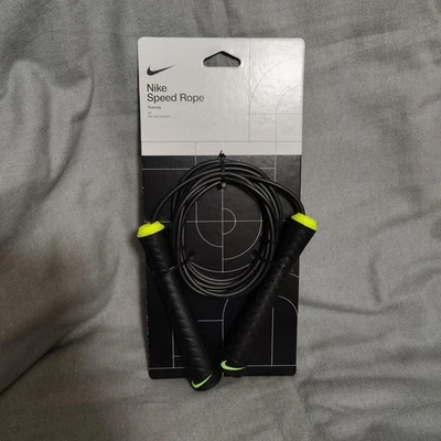 Nike Speed Rope - Entrenamiento - 9 pies - Llave hexagonal incluida - Negro/Verde Foto 1 de 4