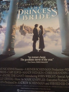 The Princess Bride, Laserdisc! Cary Elwes, Rob Reiner, 1988 Excellent Disney Pg - Picture 1 of 4