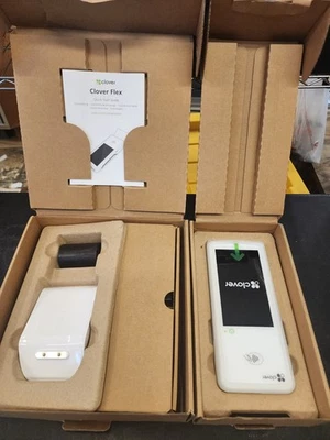 Clover Flex Starter Kit K400 U. C403 Clover Flex. NOB. Credit Card Terminal. - Image 1 of 4