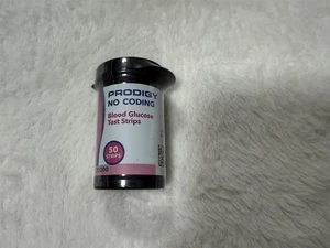 PRODIGY NO CODING 50 COUNT BLOOD GLUCOSE TEST STRIPS "NO BOX"  - Picture 1 of 4