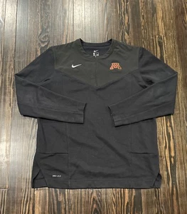 Nike Minnesota Gophers 1/4 Zip Pullover Men’s XL Black Polyester Cotton - Picture 1 of 4