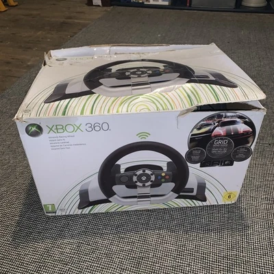Xbox 360 Wireless Racing Wheel with Force Feedback, Pedals and Table Bracket - Image 1 of 4