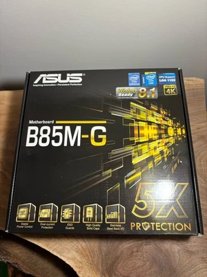 ASUS B85M-G R2.0 Micro ATX DDR3 1600 LGA 1150 Motherboard New, Factory Sealed - Image 1 of 4